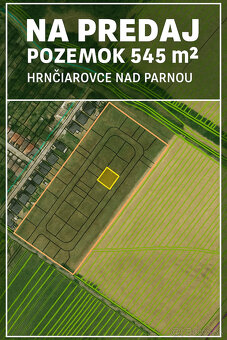 Typ: Pozemok pre rodinné domy Obec: Hrnčiarovce nad Parnou
P