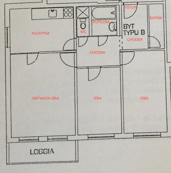 Ponúkam na prenájom svetlý, klimatizovaný 3 izbový byt s bal