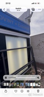 Predam bývalý PNS stánok železná konštrukcia hliníkové vonka
