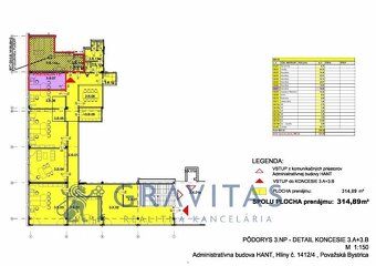 Ponúkame Vám na prenájom tri kancelárske priestory štandardu