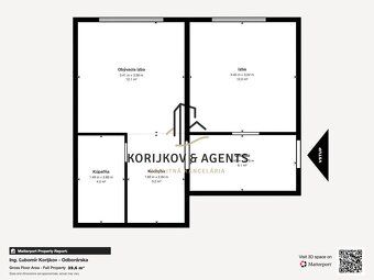 KORIJKOV & AGENTS vám exkluzívne ponúka na predaj 2-izbový b