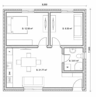 Rodinný dom na kľúč 60 m² od 49 000 € – montáž v cene
Modern