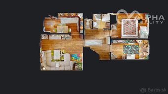 Alphareality.sk ponúka exkluzívne na predaj 3 izbový byt s l