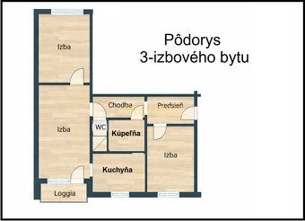 Na predaj komplet zrekonštruovaný , 3 izbový byt s balkónom 