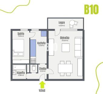 B10 Vám ponúka na predaj 1 izbový byt v obľúbenej časti Ruži