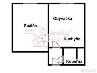 Reality na kľúč vám ponúka na prenájom 1-izbový byt na Nábre