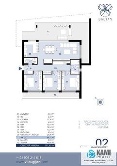 4 izbový apartmán s kompletným zariadením na ostrove Ugljan 