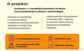 Ponúkame na predaj slnečný STAVEBNÝ POZEMOK, ktorý sa nachád