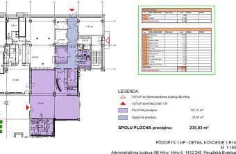 Ponukame na prenajom kancelarie uz od 17m2, 23m2, 31m2 a 29m