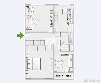 B10 Vám ponúka na prenájom prerobený 3 izbový byt na sídlisk