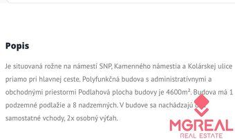 Ponúkame Vám na prenájom priestory na Nám. SNP. Administratí