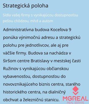 Ponúkame Vám na prenájom administratívne priestory, Bratisla
