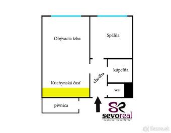 Ponúkame na prenájom 1,5i izbový byt v časti mesta Banská By