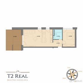 T2 REAL realitná kancelária ponúka na predaj 2 – izbové byty
