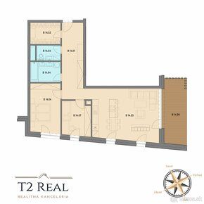 T2 REAL realitná kancelária ponúka na predaj 3 – izbové byty