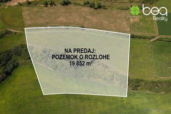 Ponúkam vám na predaj skoro 2-hektárový pozemok nad Prešovsk