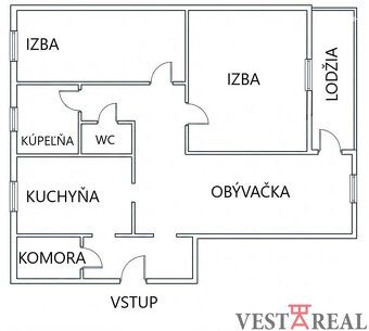 Na predaj 3-izbový byt s lodžiou v obľúbenej lokalite Vodáre