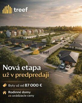 Realitná kancelária Treef ponúka na predaj byty v 3. etape p