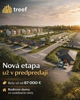 Realitná kancelária Treef ponúka na predaj moderný 4-izbový 