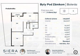 SIERA realitná kancelária ponúka na predaj moderný 2 izbový 