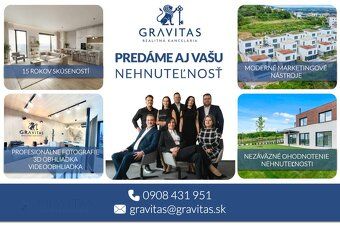 GRAVITAS exkluzívne ponúka: - kompletne vybudovaný a zariade