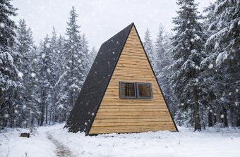 Prefabrikované domy typu A-Frame sú moderné modulárne oceľov