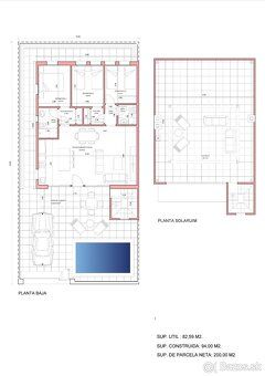 Plocha: 94.00 m² Pozemok: 181.00 m² Izby: 4 Spálne: 3 Kúpeľn