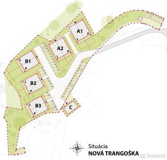 APARTMÁN B1 (1. NP / zvýšené prízemie) Apartmán má hlavnú ob