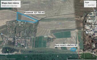 Pozemok 3 088 m2 určený na priemyselnú výstavbu v Komárne – 