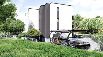 Byt 2 s celkovou plochou 58,54 m² je funkčne navrhnutá obytn