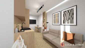 LUCA & DOREN ponúka na predaj moderne navrhnutú garzónku vo 