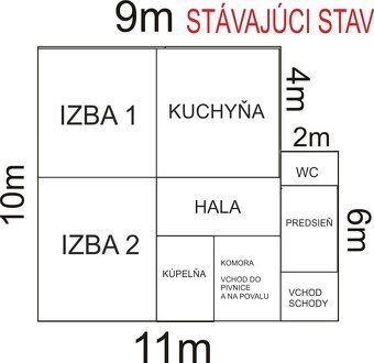 Rodinný dom v Leopoldove s podlahovou plochou 100 m² ponúka 