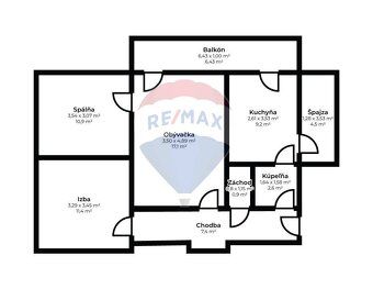 Realitná kancelária RE/MAX exkluzívne ponúka na predaj 3-izb
