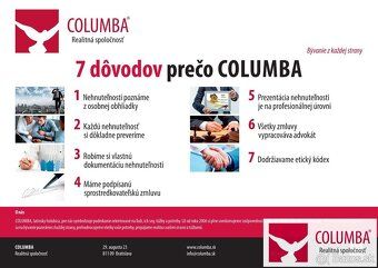 V ponuke realitnej kancelárie COLUMBA Central nájdete na pre