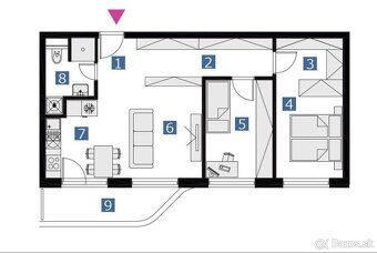 Ponúkame Vám na predaj 3-izbový byt s výmerou 67 m² vrátane 
