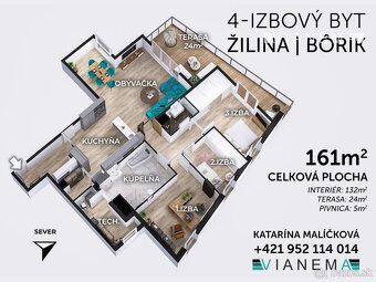 EXKLUZÍVNY 4-IZBOVÝ BYT V NAJVYŠŠEJ REZIDENČNEJ BUDOVE NA BÔ