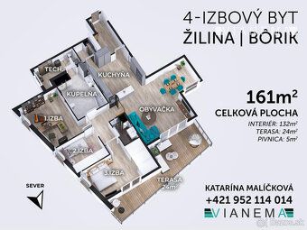 EXKLUZÍVNY 4-IZBOVÝ BYT V NAJVYŠŠEJ REZIDENČNEJ BUDOVE NA BÔ