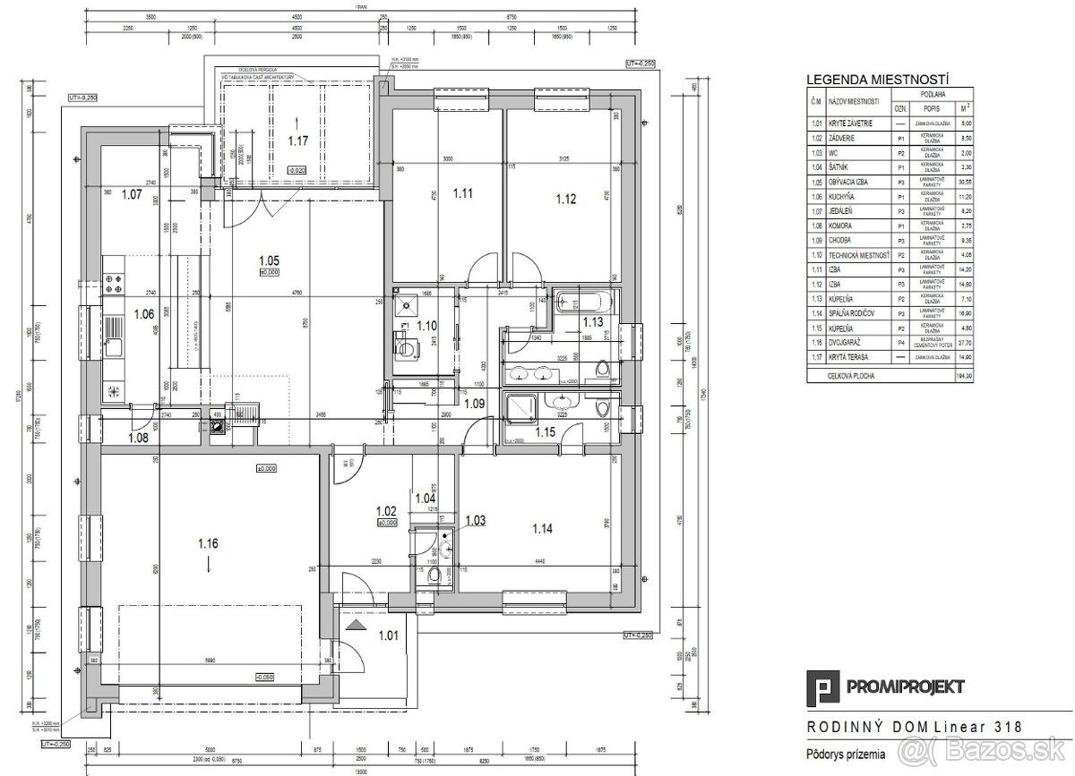 NOVOSTAVBA 4-IZBOVÉHO MODERNÉHO BUNGALOVU S DVOJGARÁŽOU – NA