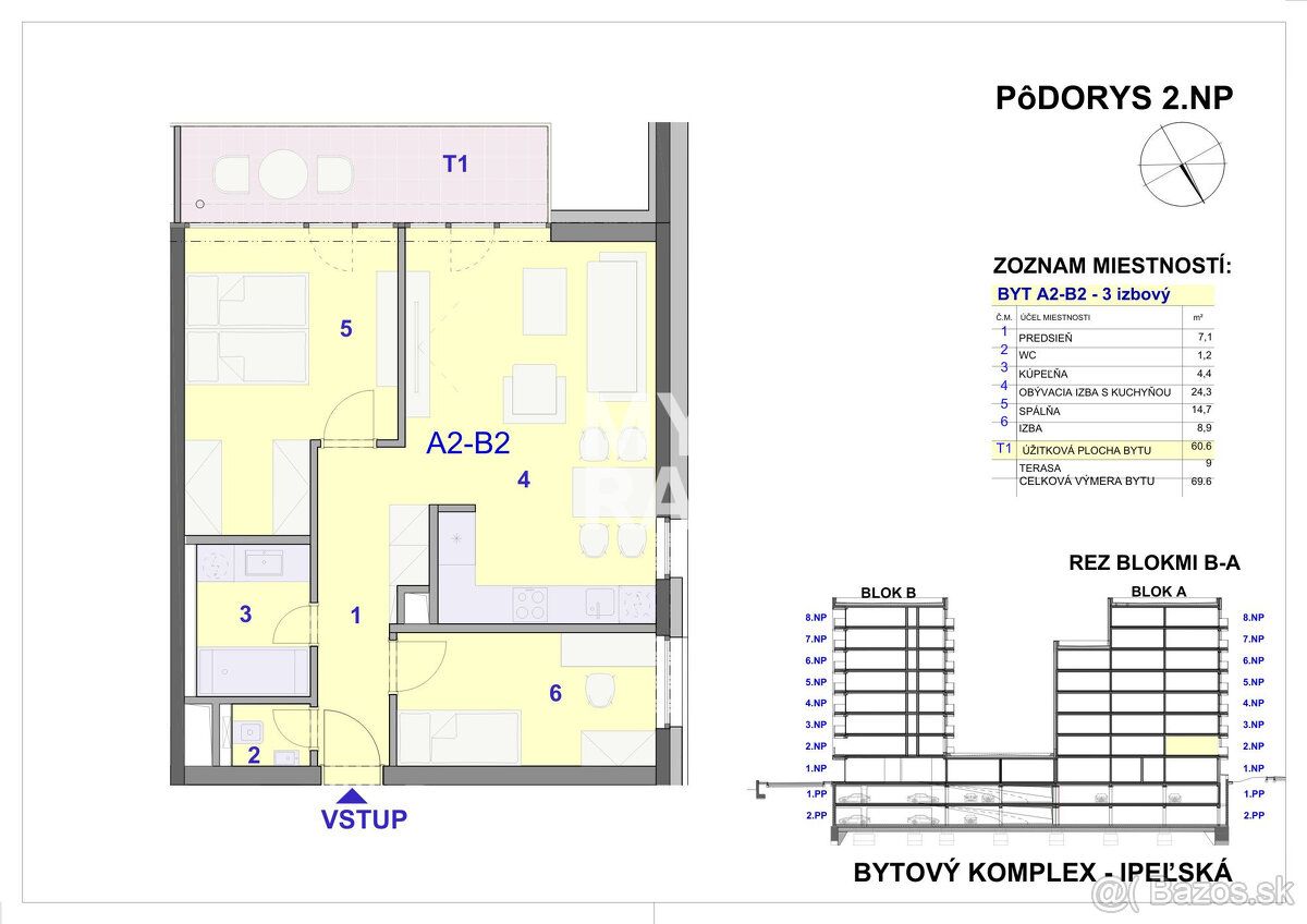 Typ: 3-izbový byt Ulica: Ipeľská Obec: Košice-Západ
MYRA. Ko