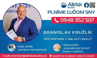 Branislav Kružlík z Allrisk Slovakia Vám ponúka časť priemys