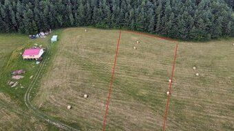 Mierne svahovitý pozemok registra „C“ ,rozmer 25x100m, možno