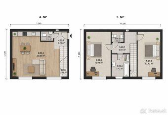 BOND reality ponúka na predaj veľkorysý 3-izbový mezonet v Z