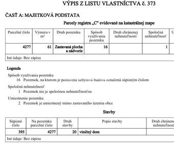 Na predaj tradičný viničný dom s vinicou – Čajkov
Ponúkame n