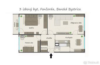 Ponúkame na PREDAJ PRIESTRANNÝ 3 izbový byt vo výbornej a vy