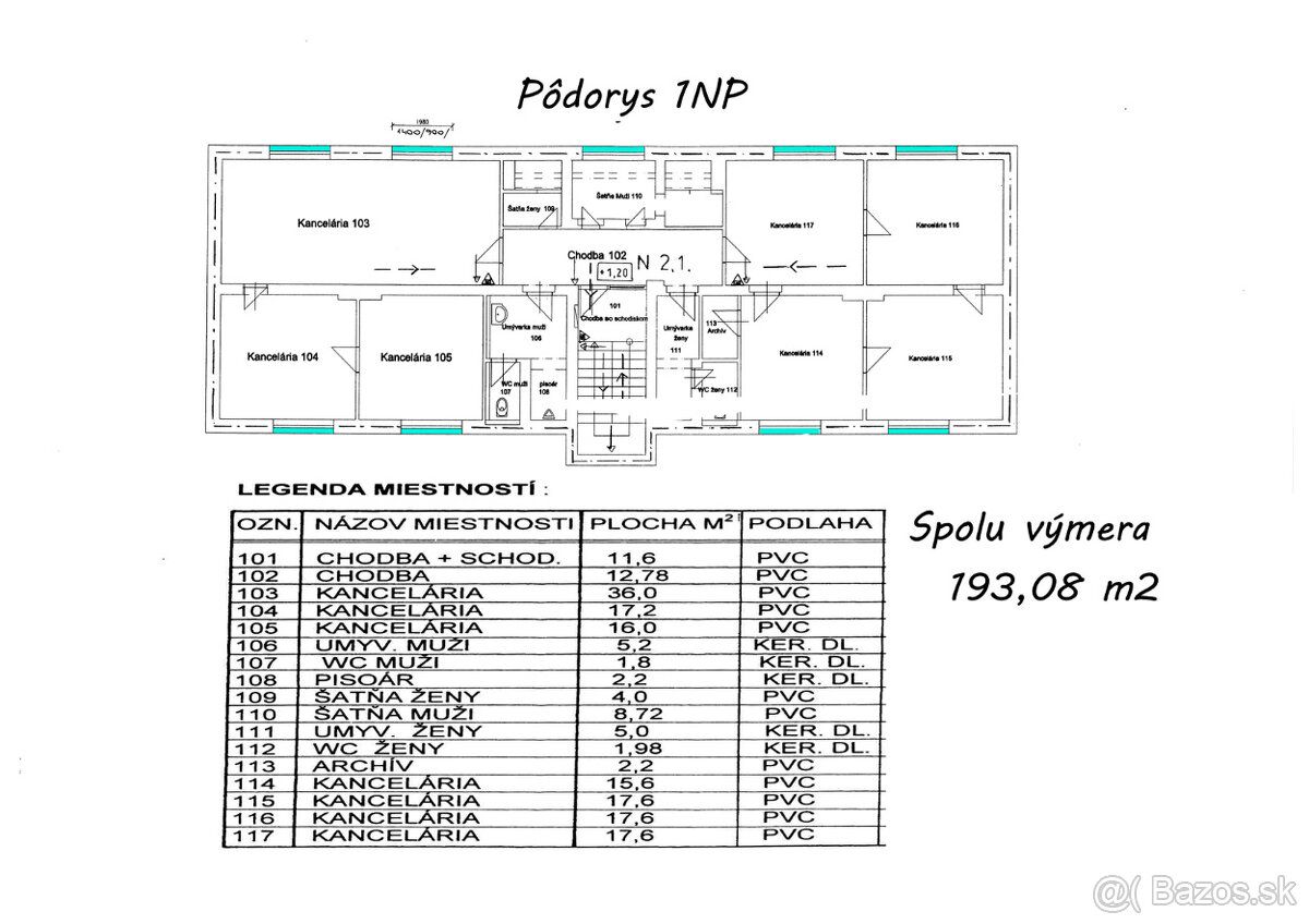 Ponúkame na PREDAJ - CELÝ ADMINISTRATÍVNY OBJEKT (BUDOVA) so