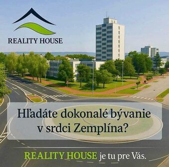 REALITY HOUSE Vám ponúka Exkluzívne: Priestranný a príjemný 