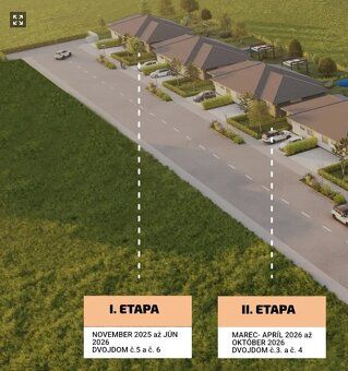 Projekt: 12 rodinných domov 4+kk, 124m2 úžitkovej plochy. ww