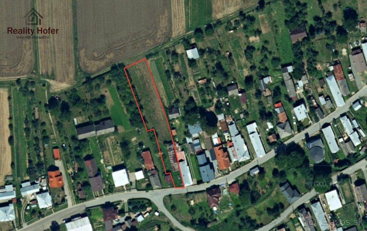 Reality Hofer ponúka na predaj pozemok obci Železník, okres 