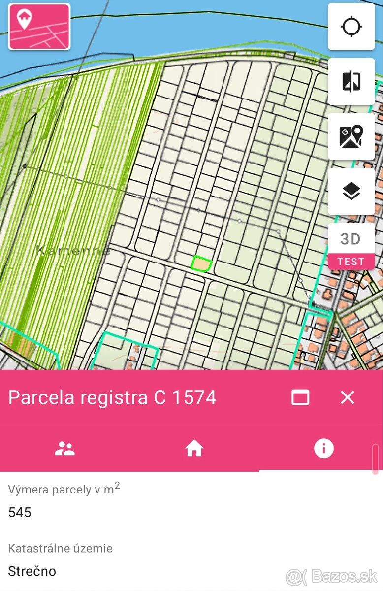 Na predaj pozemok – Strečno (545 m²)V lokalite planovanej vy