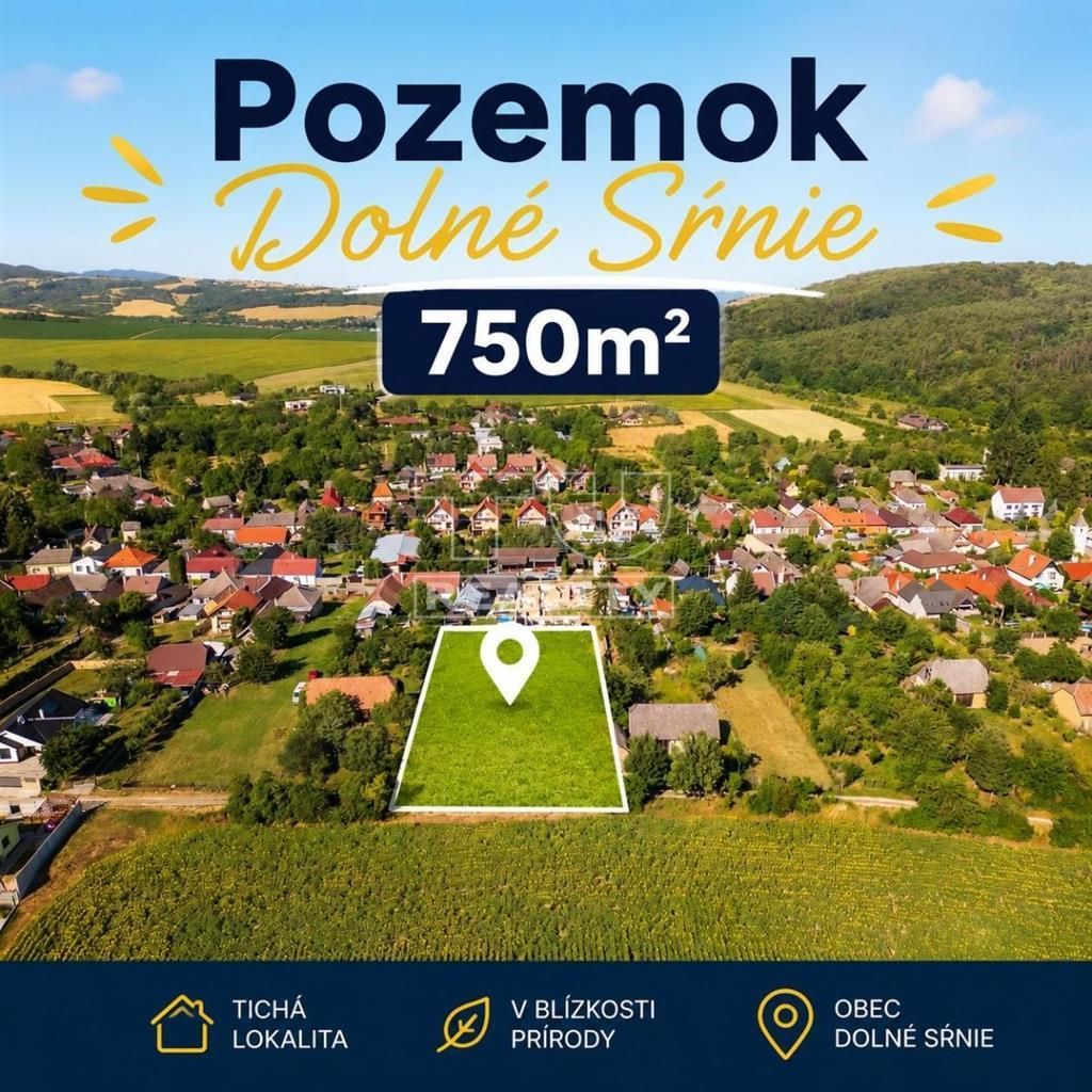 TUreality ponúka na predaj jedinečný pozemok v Dolnom Srnií.